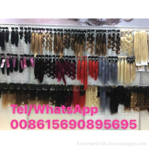 Qingdao Different Length Human Hair Extension Natural Color Brazilian Hair WEAVING Body Wave Non-remy Hair